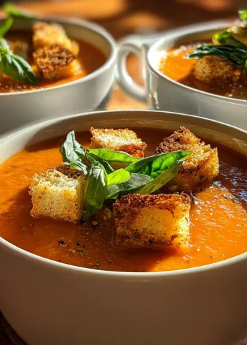 Tomaten-Basilikum-Suppe