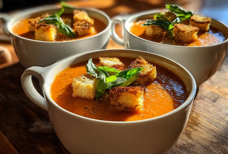 Tomaten-Basilikum-Suppe