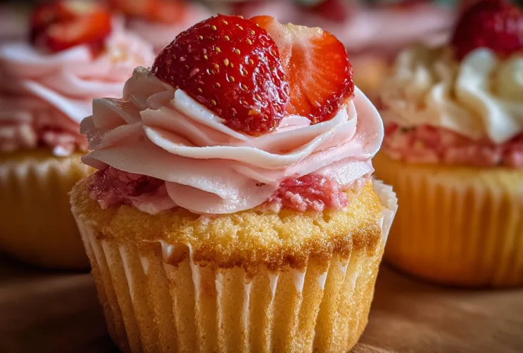 Erdbeer-Cupcakes