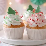 Winterwunder Weihnachts Cupcake ohne Zucker