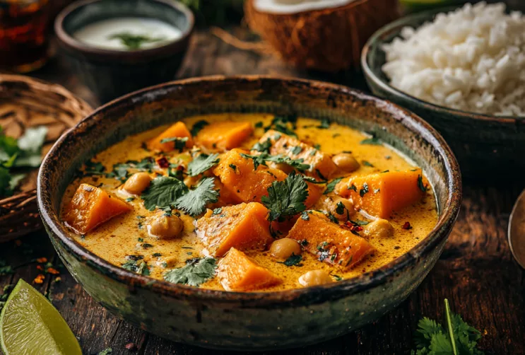 Kürbis-Curry mit Kokosmilch